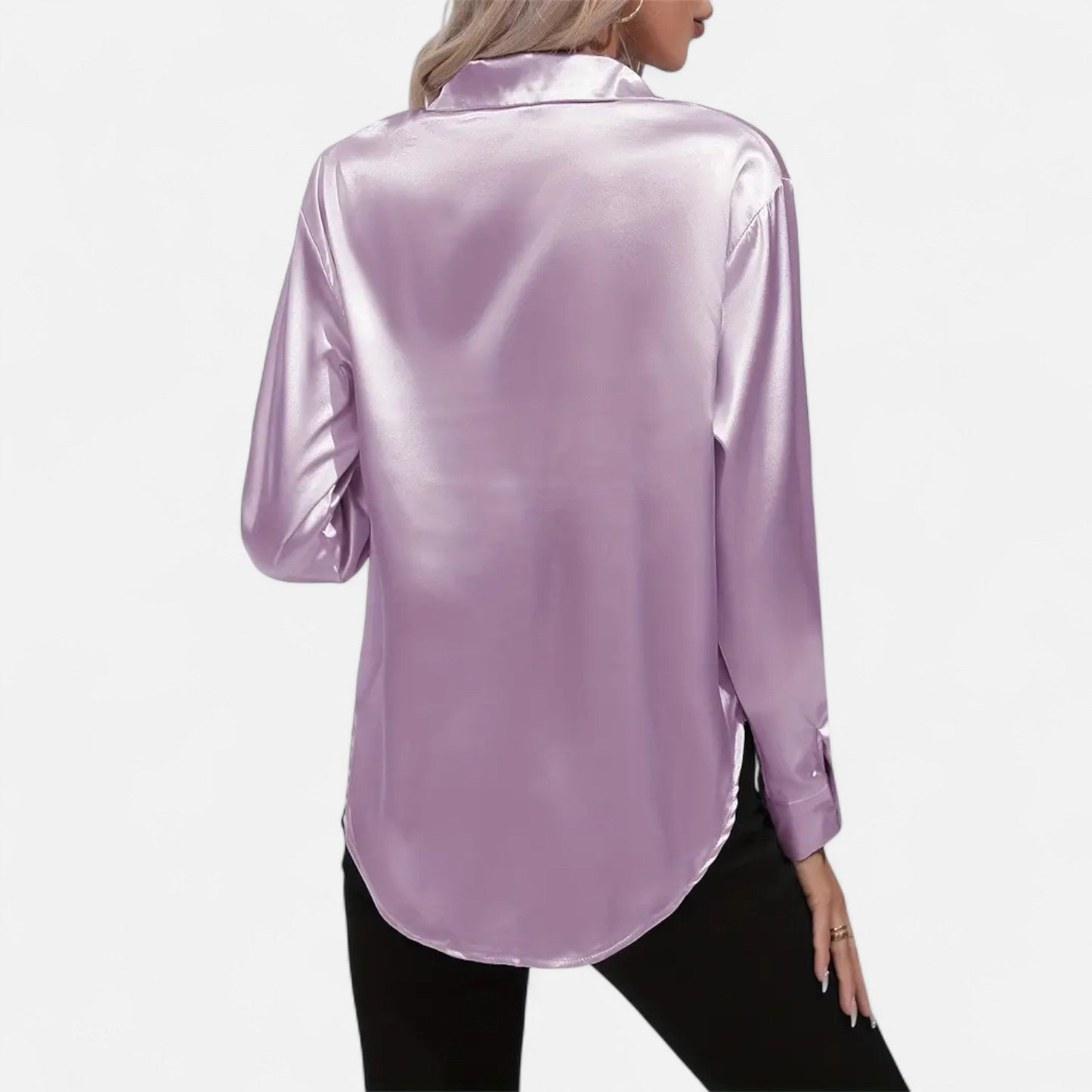 Velour Boutique | Women's Satin Blouse Glossy Elegance
