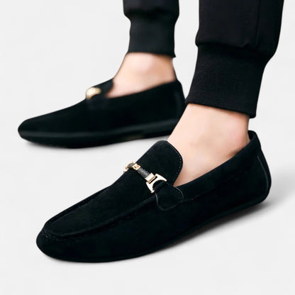 Velour Boutique | Men’s Loafers Elegant Buckle Detail