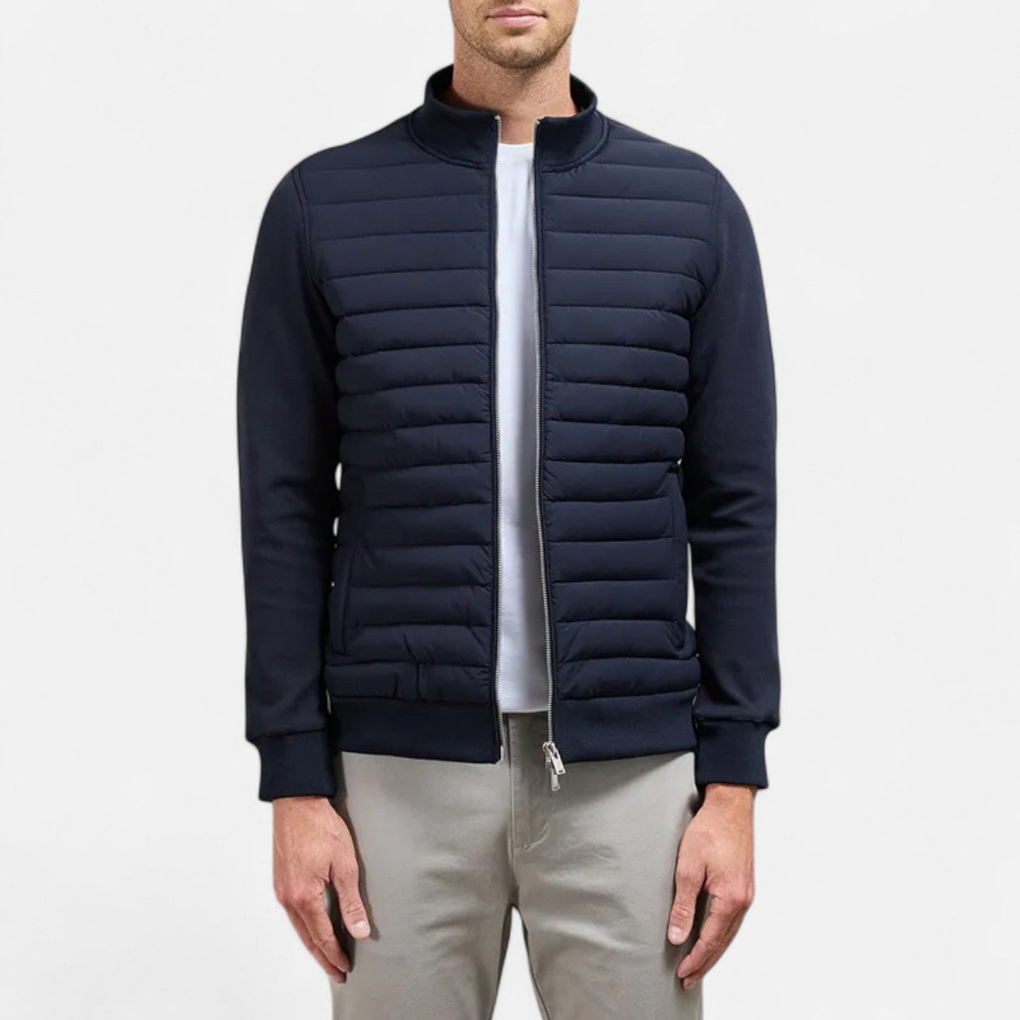 Vellemere | Men’s Lightweight Stand Collar Knitted Jacket