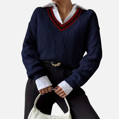 Vellemere | Women’s Cashmere-Touch V‑Neck Knit