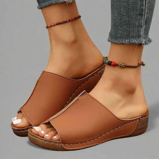 Velour Boutique | Women's Handmade Wedge Sandals Made from Premium Materials