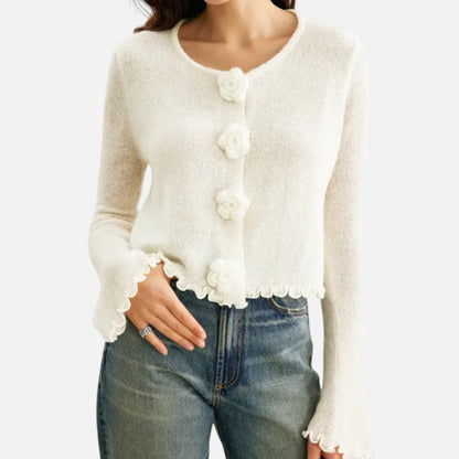 Velour Boutique | Women's Slim-Fit Floral Knit Pullover