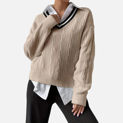 Vellemere | Women’s Cashmere-Touch V‑Neck Knit