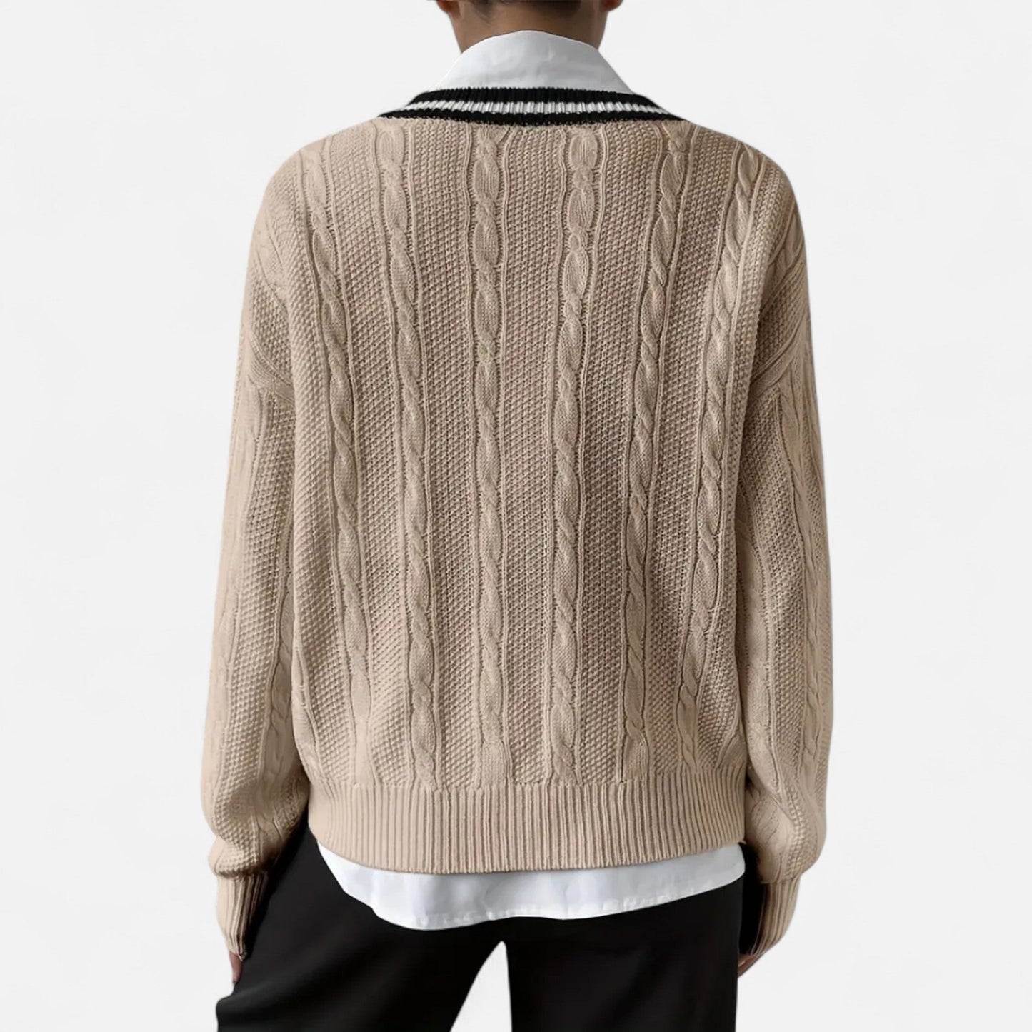 Velour Boutique | Women's V-Neck Knitted Pullover