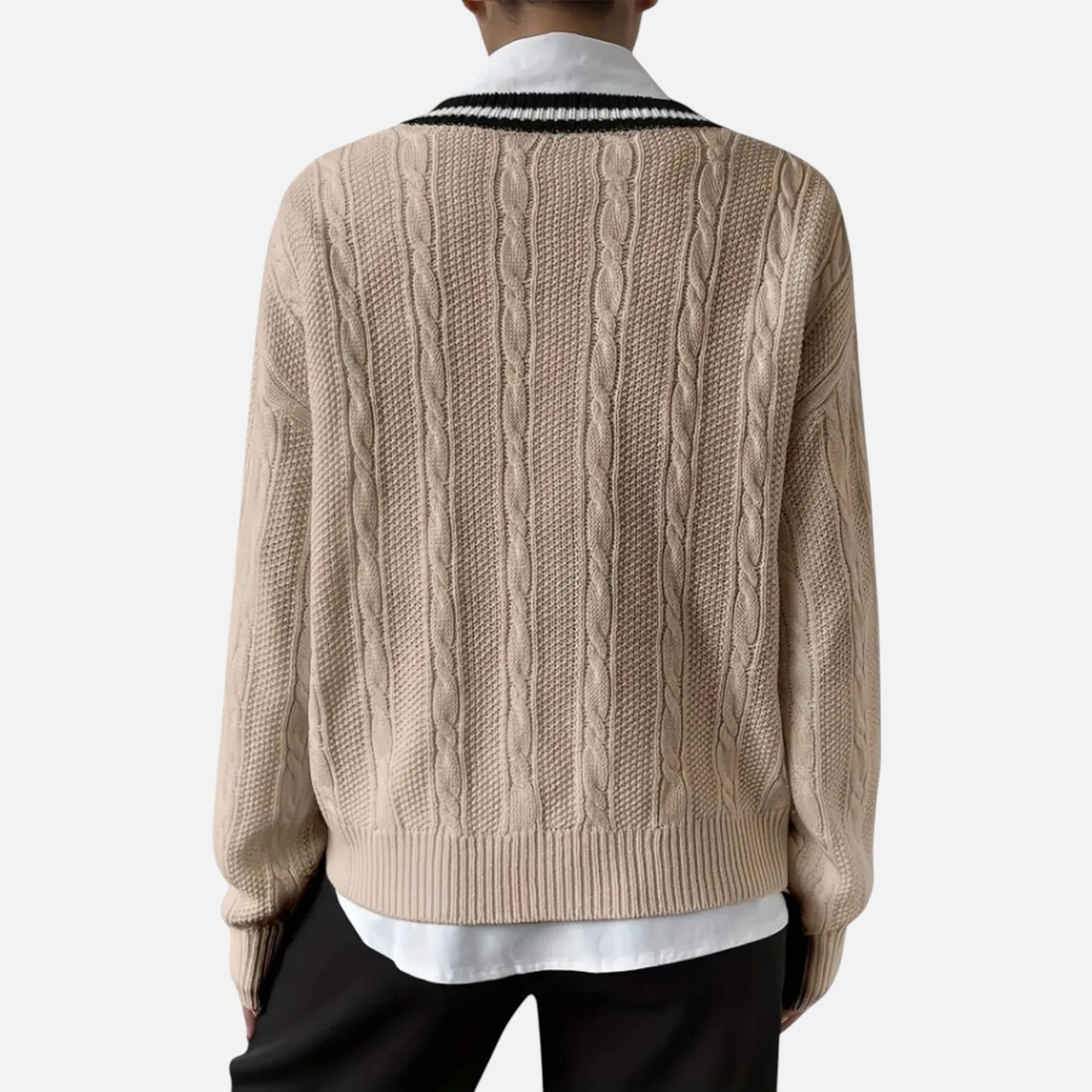 Vellemere | Women’s Cashmere-Touch V‑Neck Knit