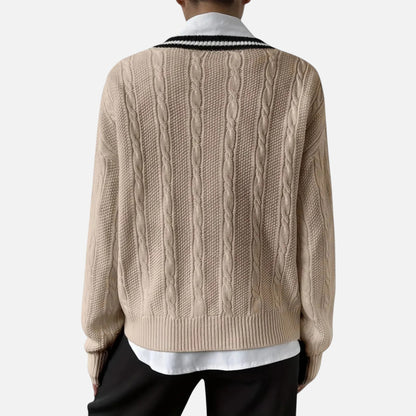 Vellemere | Women’s Cashmere-Touch V‑Neck Knit