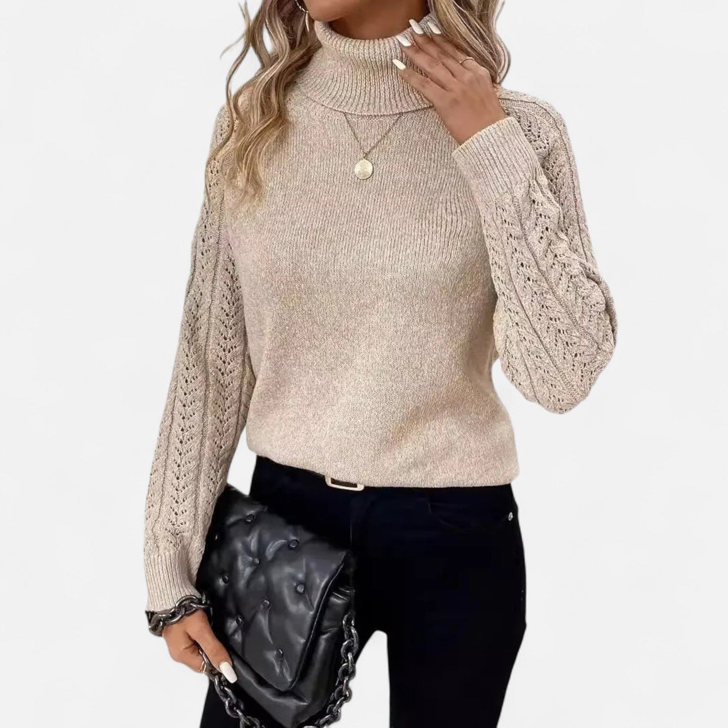 Velour Boutique | Women's Turtleneck Sweater Refined Classic