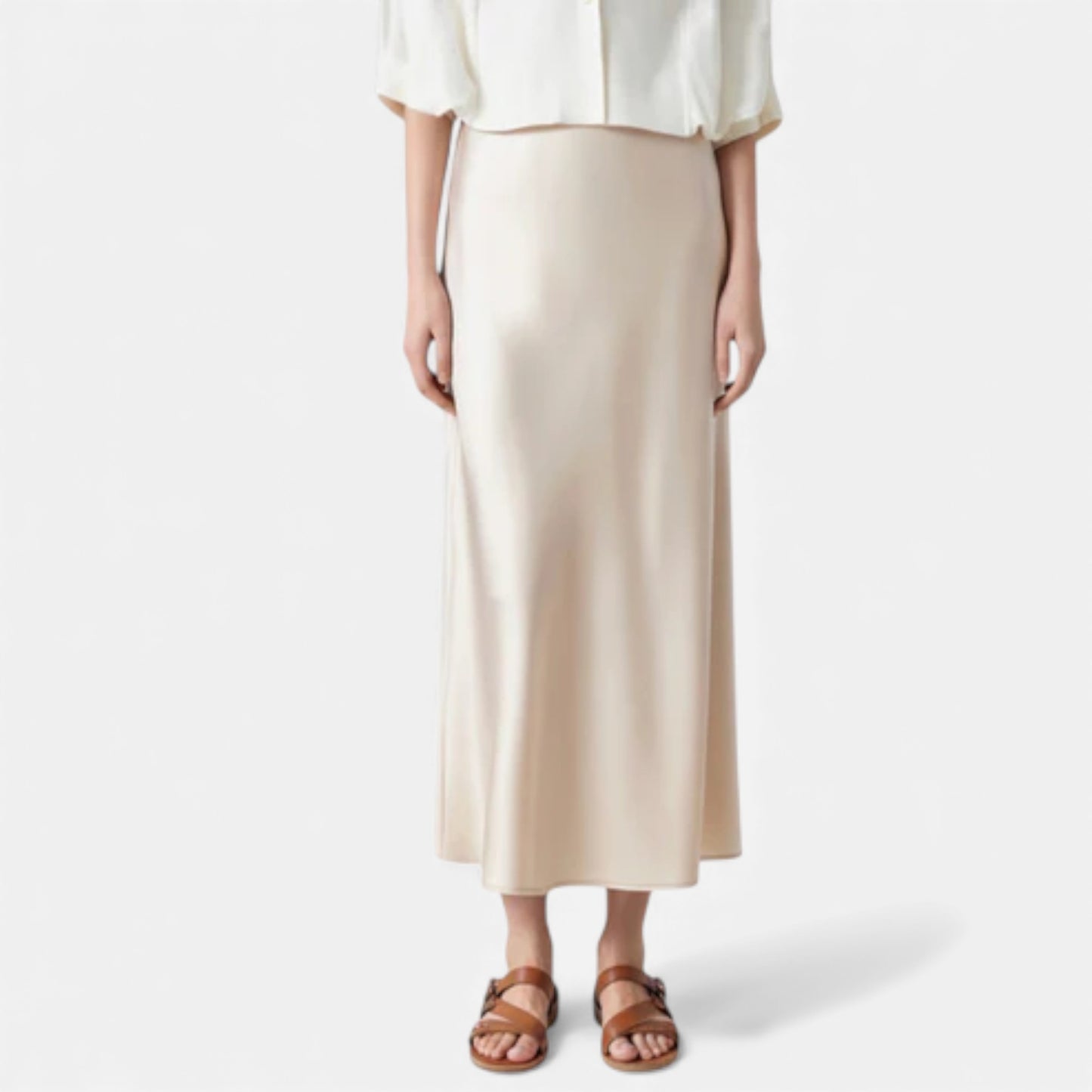 Vellemere | Women’s Heritage Silk Midi Skirt