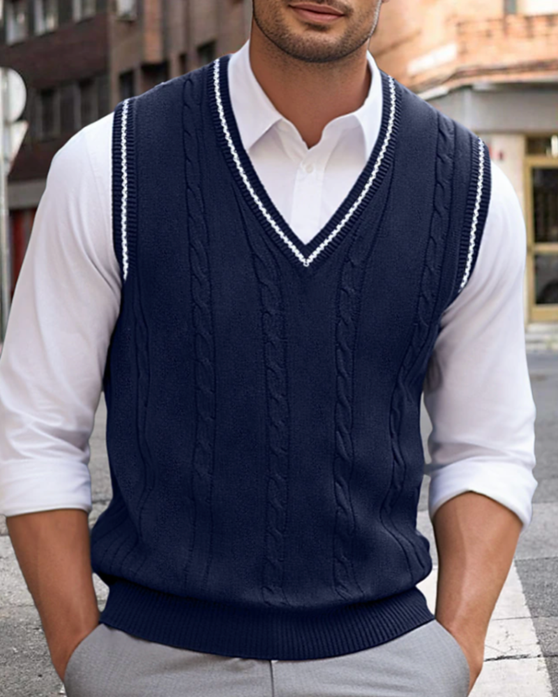 Vellemere | Men's Sleeveless V-Neck Sweater