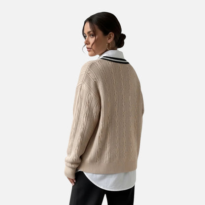 Vellemere | Women’s Cashmere-Touch V‑Neck Knit