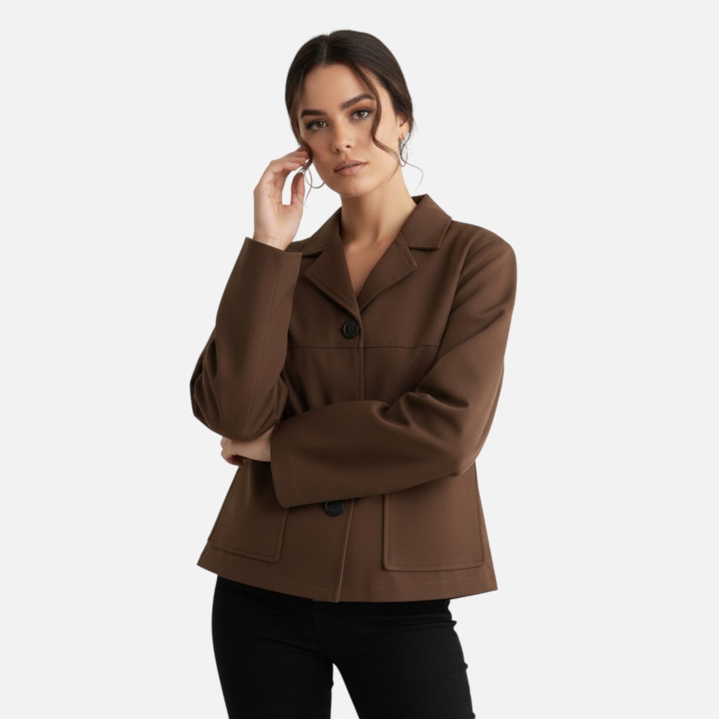 Velour Boutique | Women's Retro Suede Short Jacket