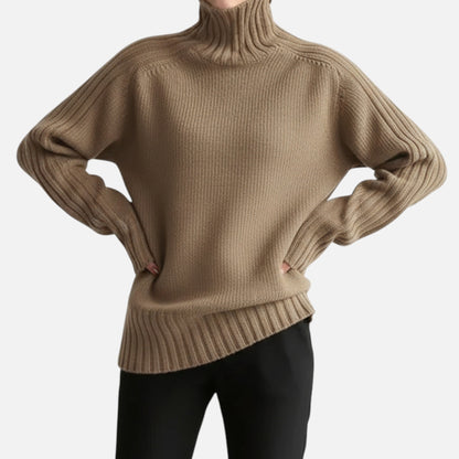 Velour Boutique | Women's Knit Turtleneck Sweater Solid Colour Style