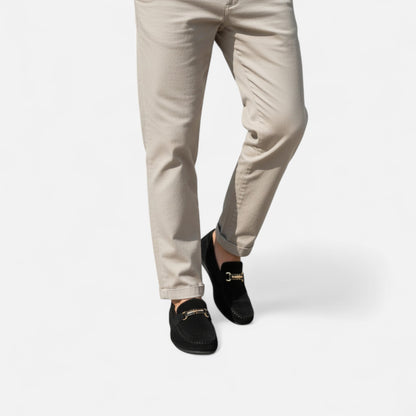 Velour Boutique | Men’s Loafers Elegant Buckle Detail