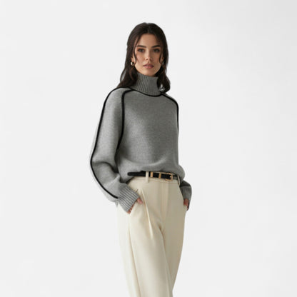 Velour Boutique | Women's Pullover Knitwear Refined Stripes