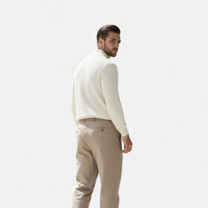 Velour Boutique | Men’s Half-Zip Sweater Mercerised Cotton