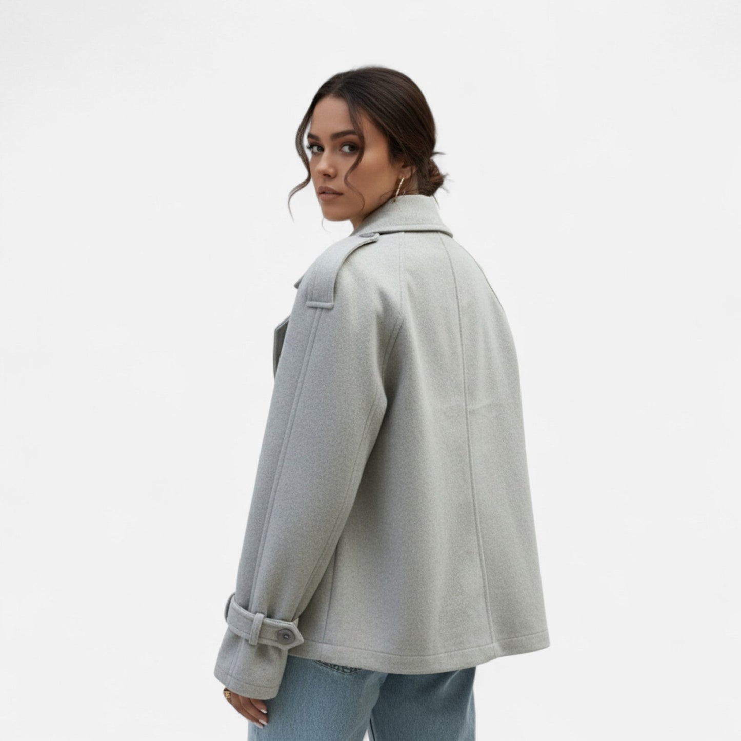 Velour Boutique | Women's Double-Breasted Tweed Coat