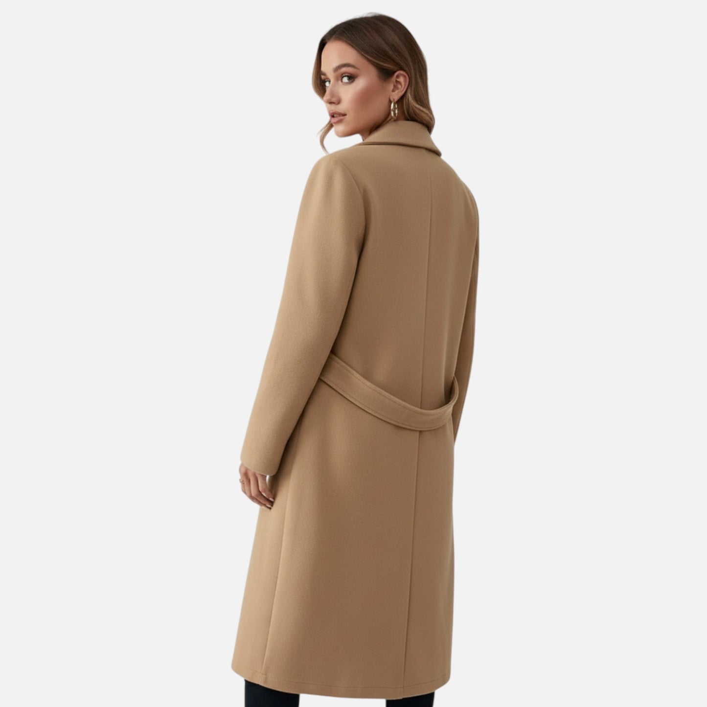 Velour Boutique | Women's Belted Long Autumn Coat