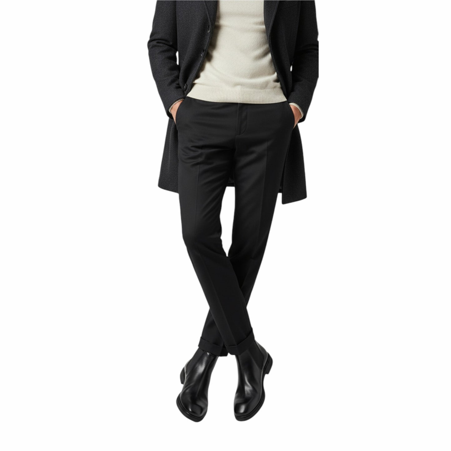 Vellemere | Men’s Black Synthetic Chelsea Boots