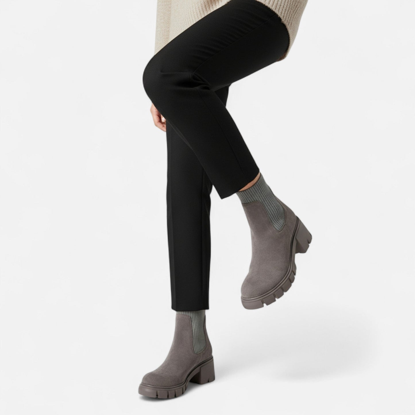 Velour Boutique | Women's Suede Chelsea Boots Elevated Elegance
