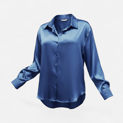 Velour Boutique | Women's Satin Blouse Glossy Elegance