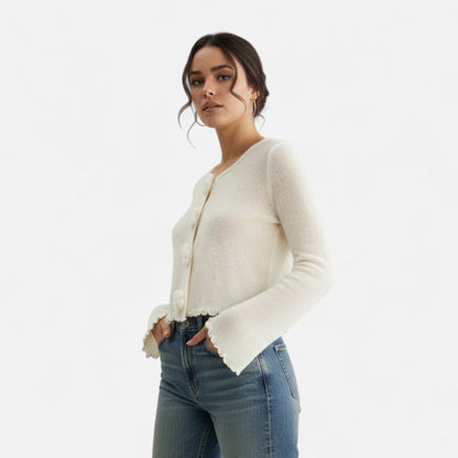 Velour Boutique | Women's Slim-Fit Floral Knit Pullover