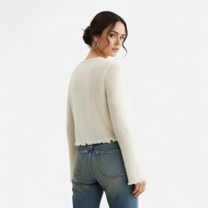 Velour Boutique | Women's Slim-Fit Floral Knit Pullover