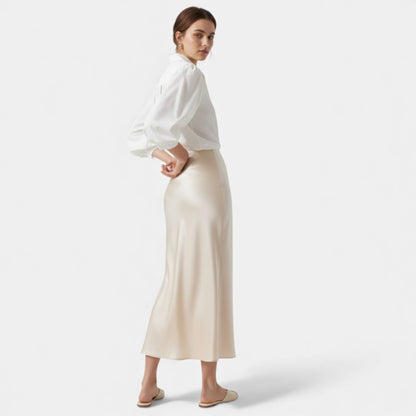 Vellemere | Women’s Heritage Silk Midi Skirt