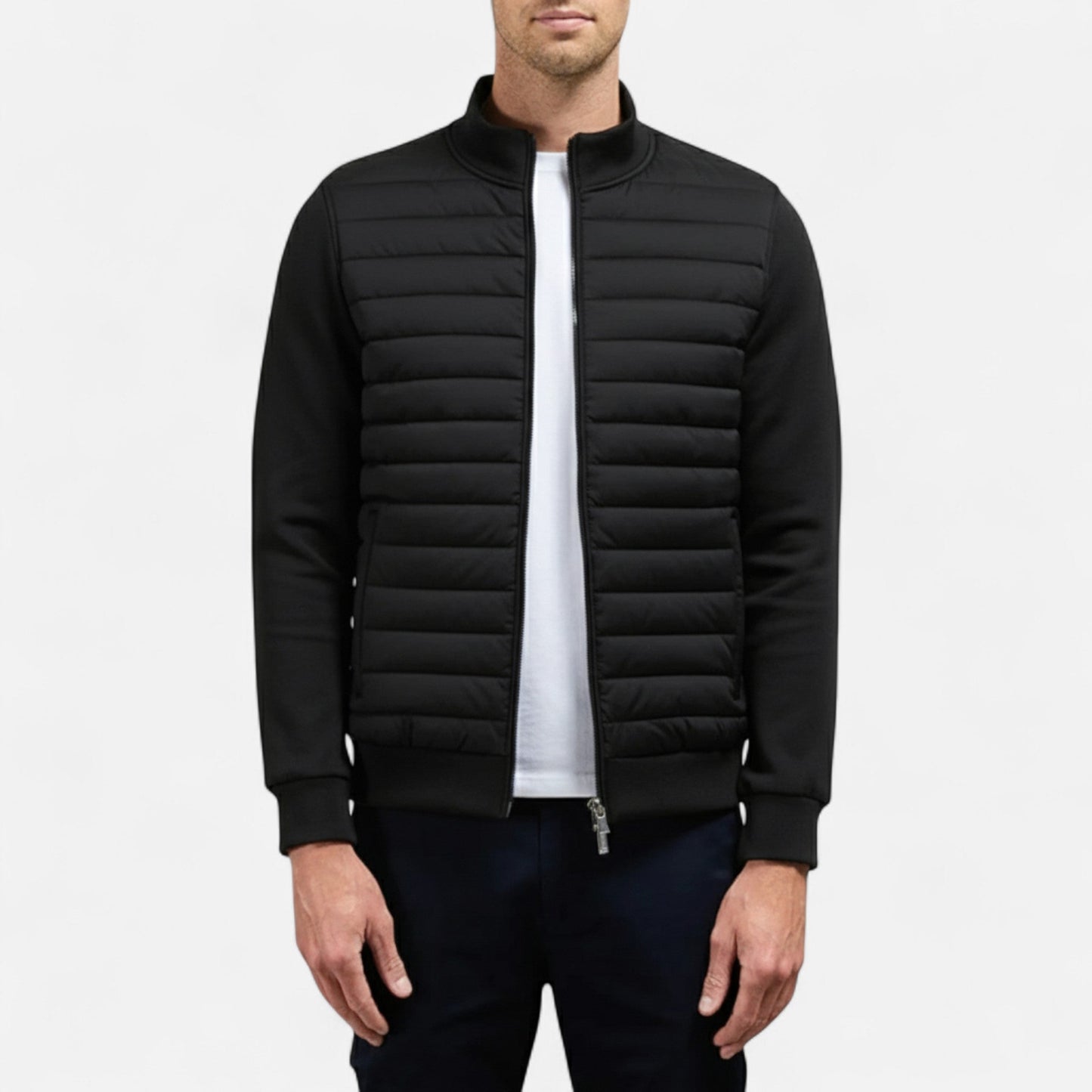 Vellemere | Men’s Lightweight Stand Collar Knitted Jacket