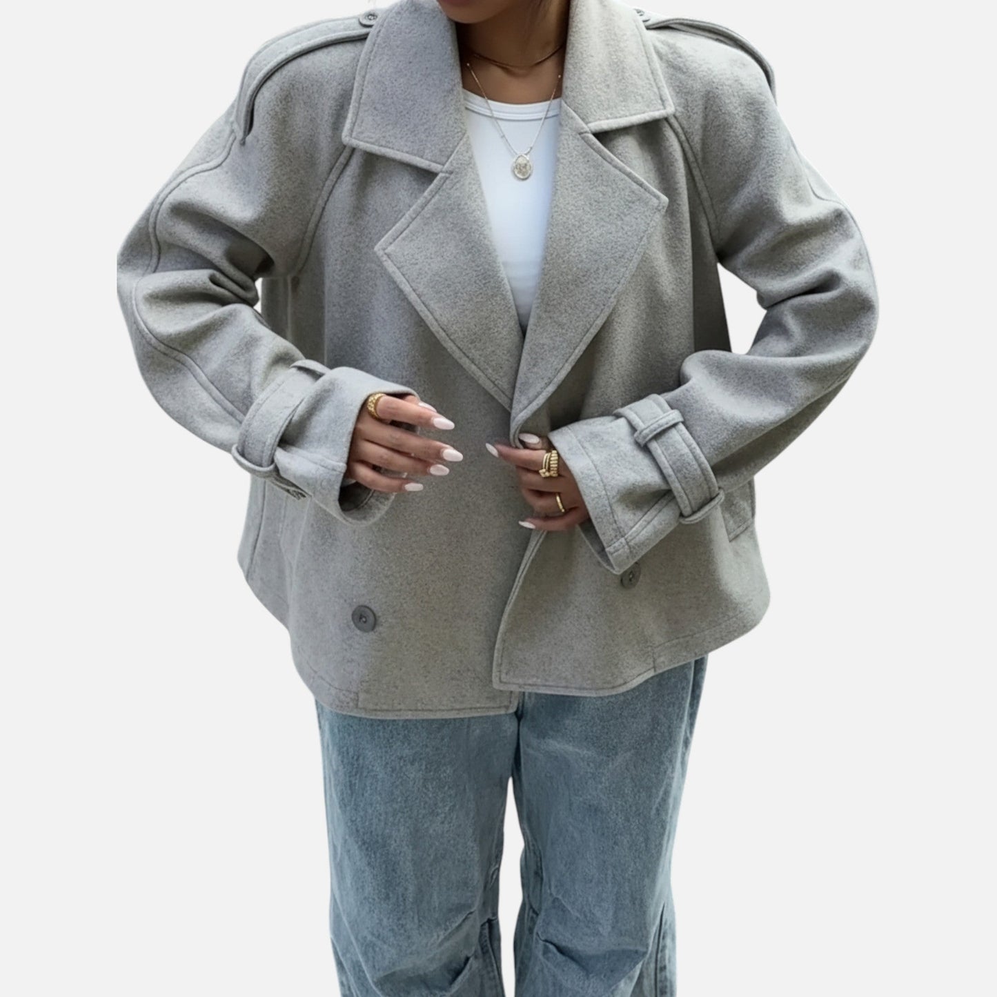 Velour Boutique | Women's Double-Breasted Tweed Coat