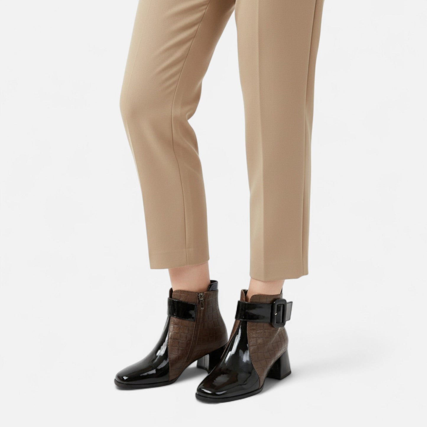 Velour Boutique | Women's Ankle Boots Buckle Detail