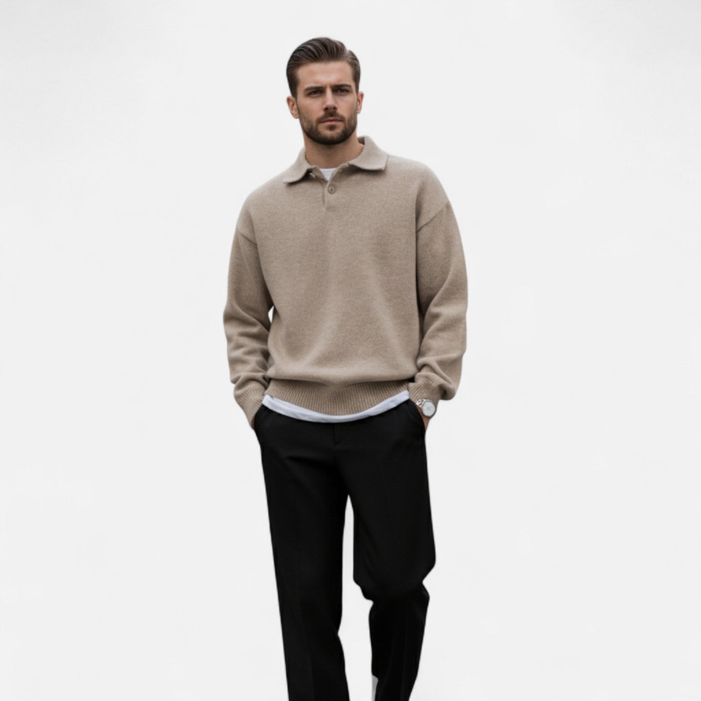 Velour Boutique | Men’s Knit Sweater Lapel Heritage
