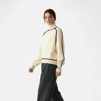 Velour Boutique | Women's Pullover Knitwear Refined Stripes