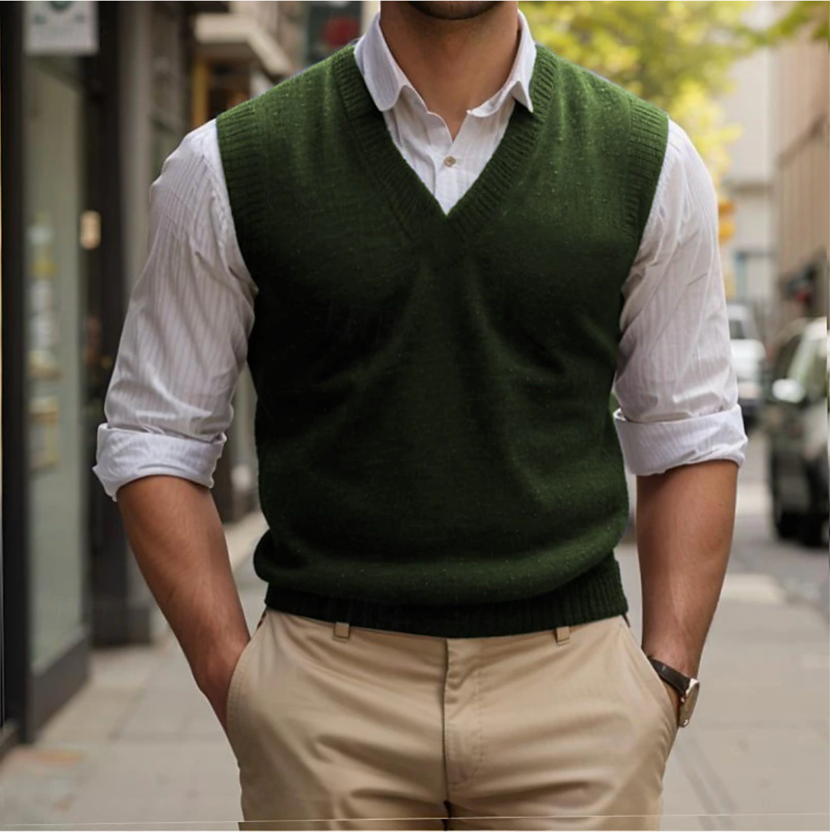Vellemere | Men's Vintage Sleeveless Sweater