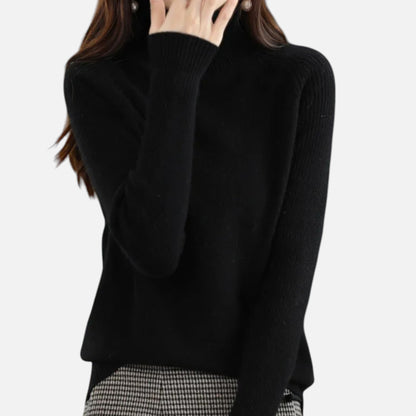 Velour Boutique | Women's Turtleneck Sweater Raglan Sleeve