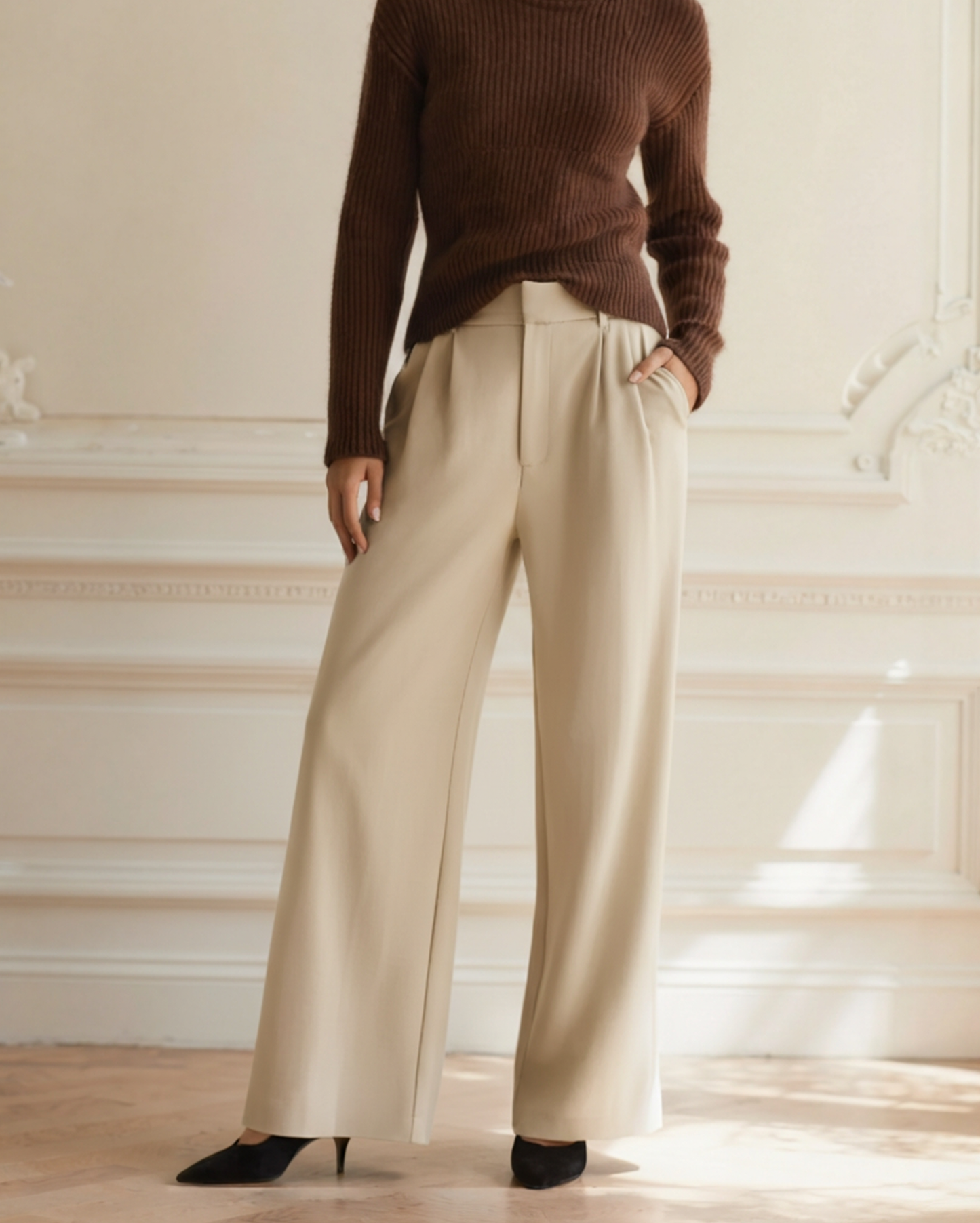 Vellemere | Women's Serena Wide-Leg Trousers