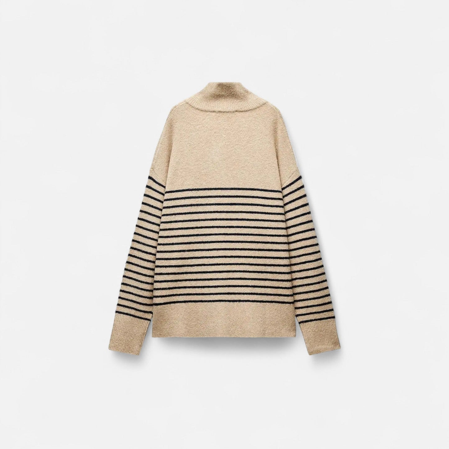 Velour Boutique | Women's Striped Turtleneck Sweater