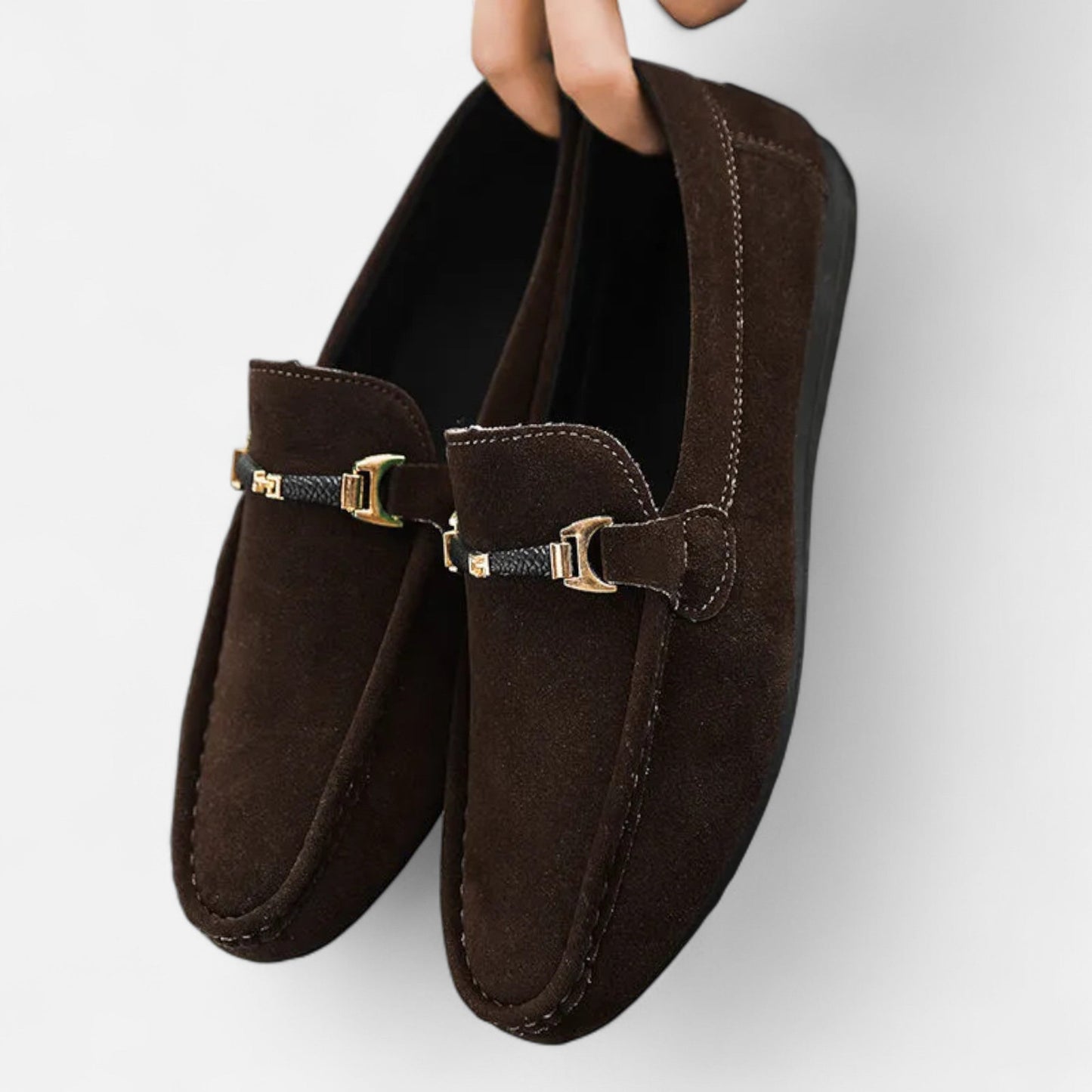 Velour Boutique | Men’s Loafers Elegant Buckle Detail