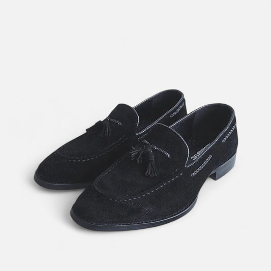 Velour Boutique | Men’s Tassel Loafers Suede Heritage