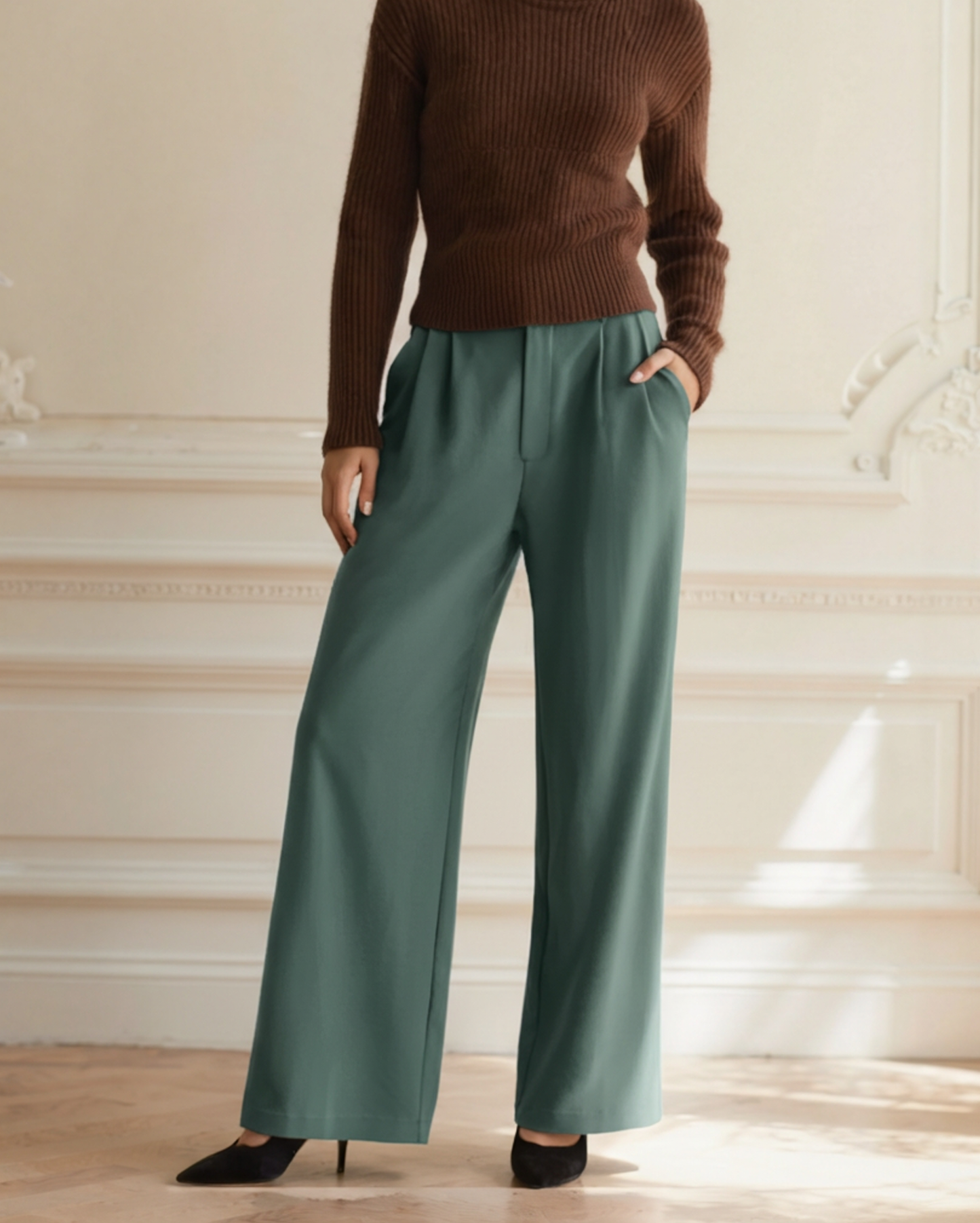 Vellemere | Women's Serena Wide-Leg Trousers