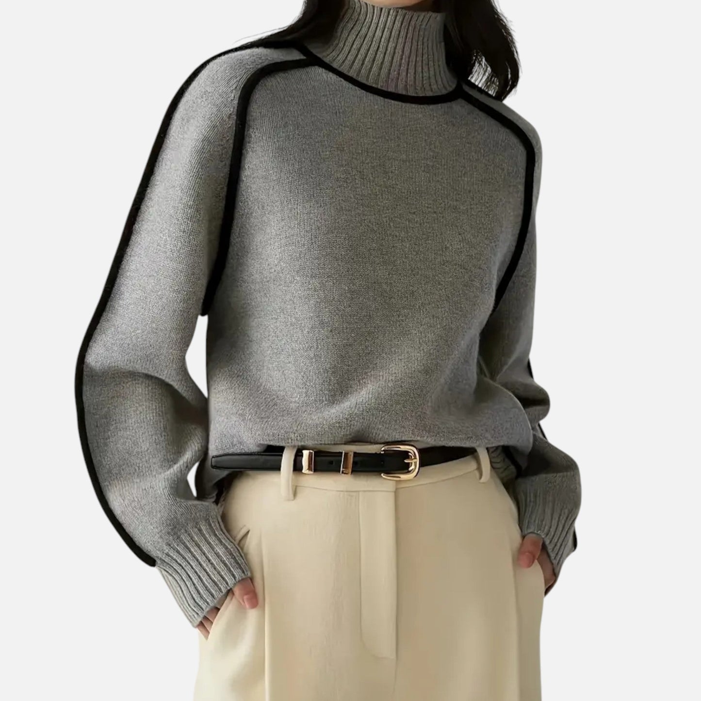 Velour Boutique | Women's Pullover Knitwear Refined Stripes