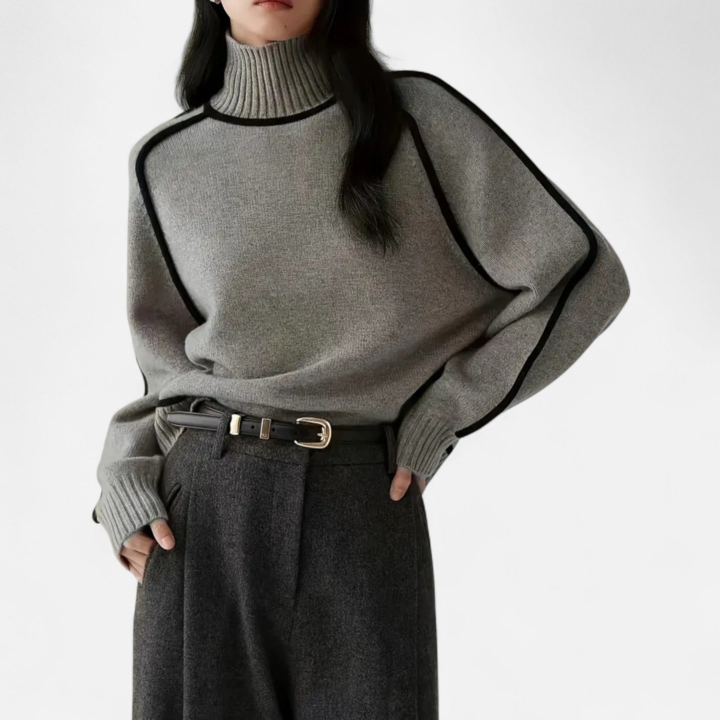 Velour Boutique | Women's Pullover Knitwear Refined Stripes