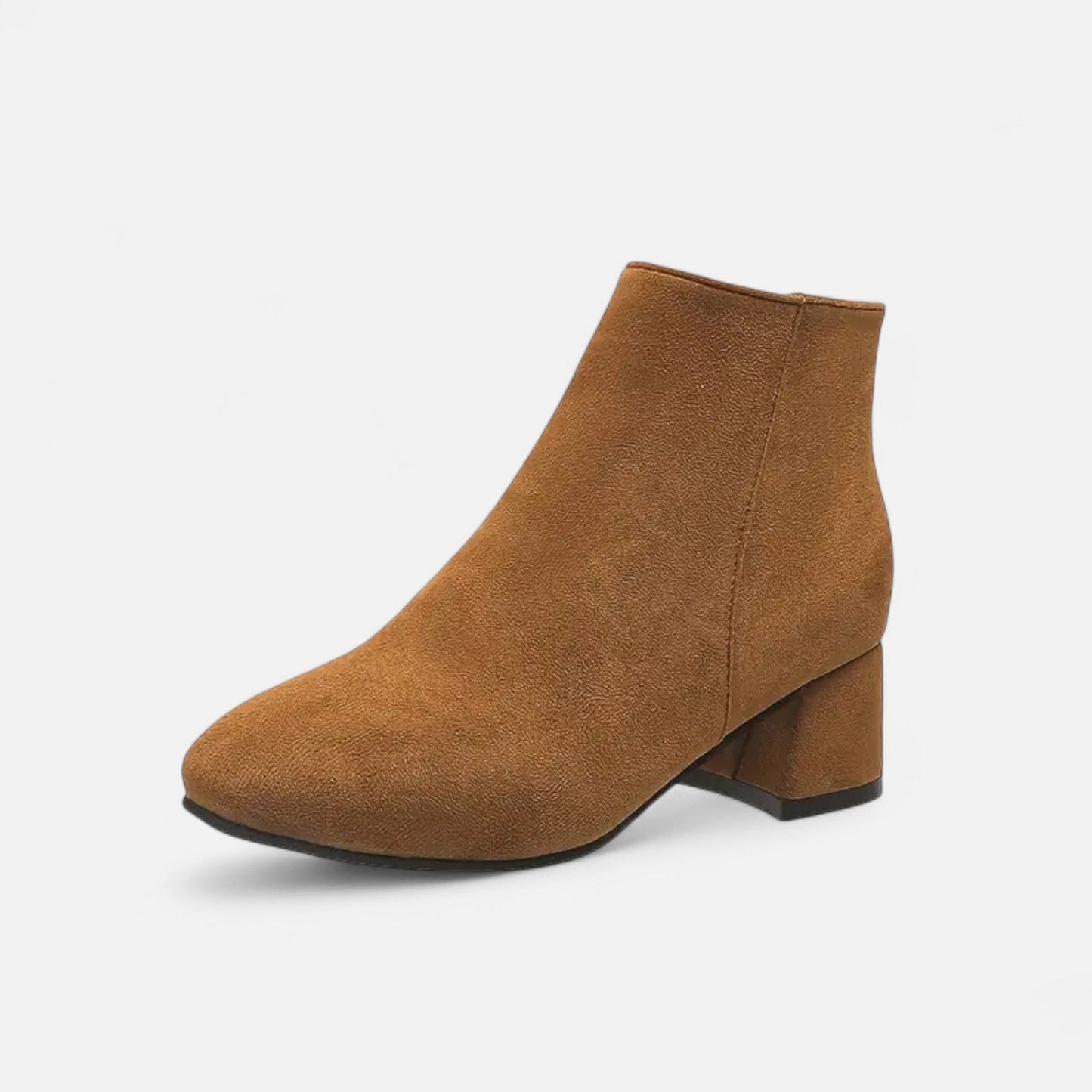 Velour Boutique | Women's Suede Ankle Boots Block Heel