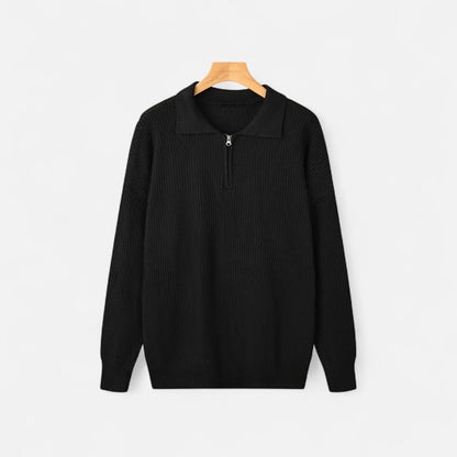Velour Boutique | Men’s Half-Zip Sweater Mercerised Cotton