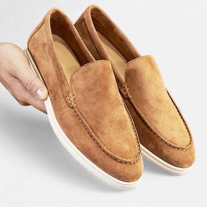 Velour Boutique | Men’s Suede Slip-On Loafers Timeless Minimalism