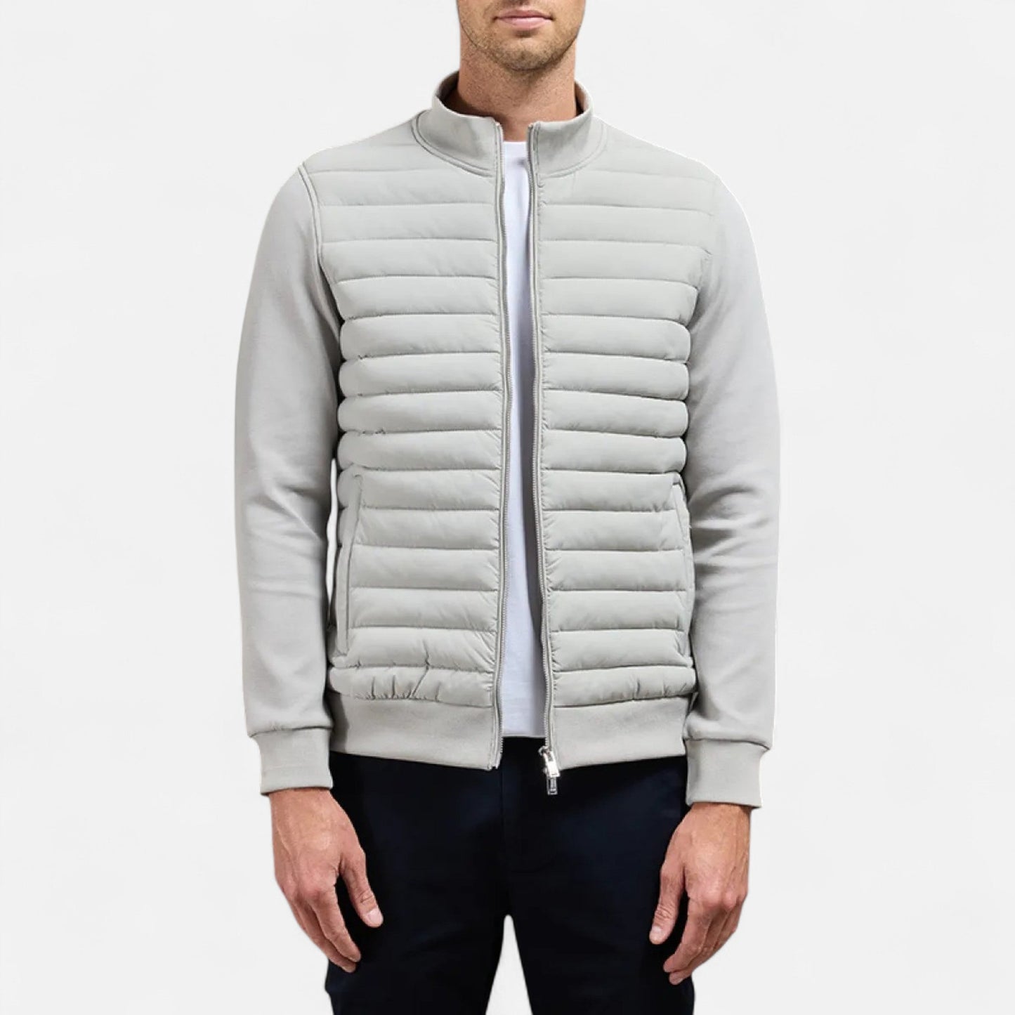 Vellemere | Men’s Lightweight Stand Collar Knitted Jacket