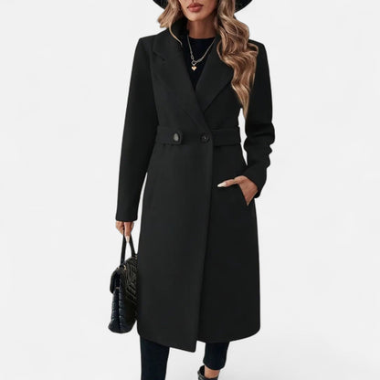 Velour Boutique | Women's Belted Long Autumn Coat