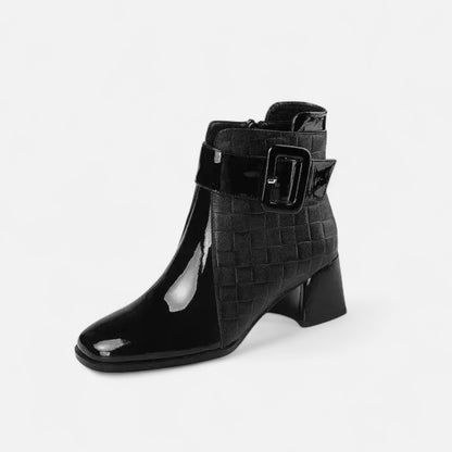 Velour Boutique | Women's Ankle Boots Buckle Detail