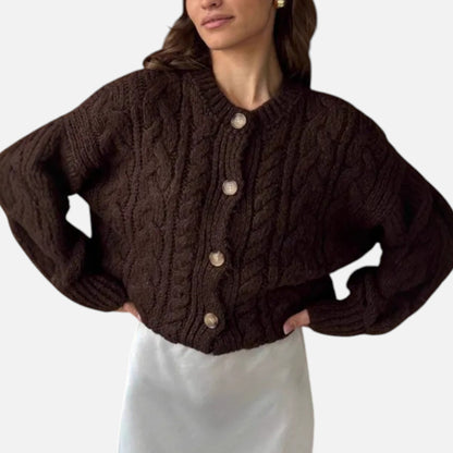 Velour Boutique | Women's Textured Knit Wool Cardigan