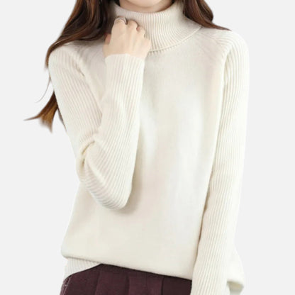 Velour Boutique | Women's Turtleneck Sweater Raglan Sleeve