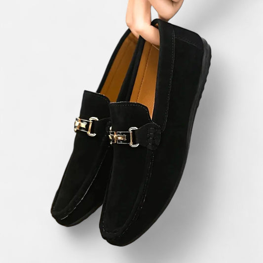 Velour Boutique | Men’s Loafers Elegant Buckle Detail